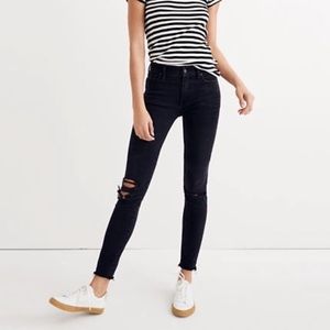 Madewell High Rise Skinny Black Jeans